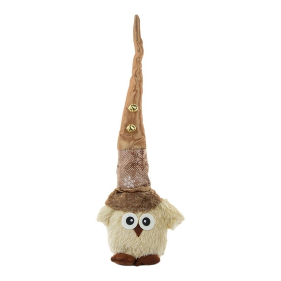 Zatoumnr LED Light Owl Gnome Figures, Autumn and Christmas Decor Gift, Indoor Decoration with LED Light Christmas Decorations Indoor Outdoor Christmas Gifts for Women Men Family