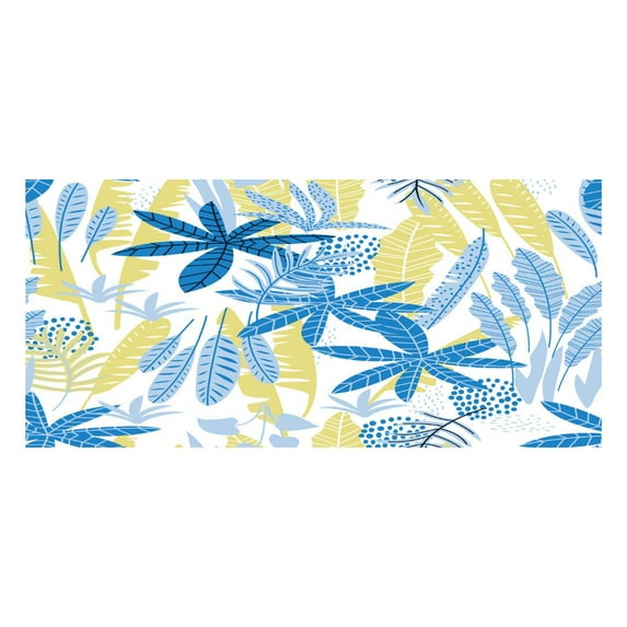 Zatoumnr Leaf Series Microfiber Beach Towel, Super Lightweight, Square Print, Sandproof, Ideal for Travel and Swimming Vacation Necessities Gifts Swim Towels