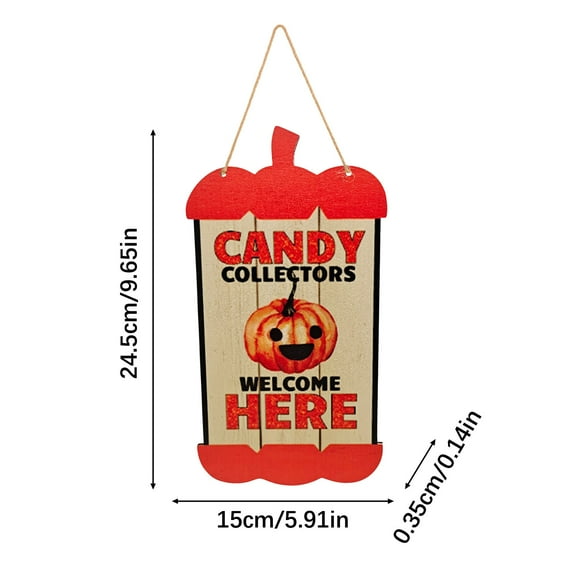 Zatoumnr New Halloween Door Tag Hanger Party Decoration Ghost Festival Home Decoration Wooden Crafts Fall Holiday Party Supplies Decor