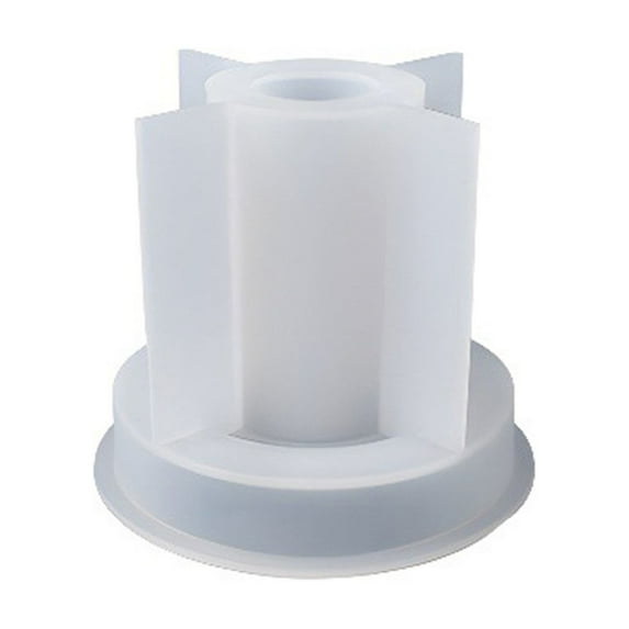 Zatoumnr Pentagonal Star Hexagonal Ring Candlestick Base Mold Silicone Mould for Aromatherapy Mothers' Day Crafting Candle Molds for Candle Making