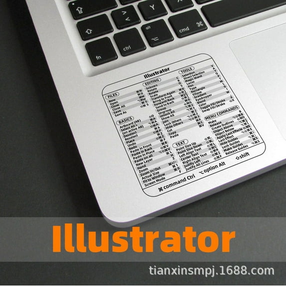 Zatoumnr Shortcut Key Sticker Adhesive Sticker Accessories Laptop Software Shortcuts Stickers Stickers for Laptop Keyboard Stickers