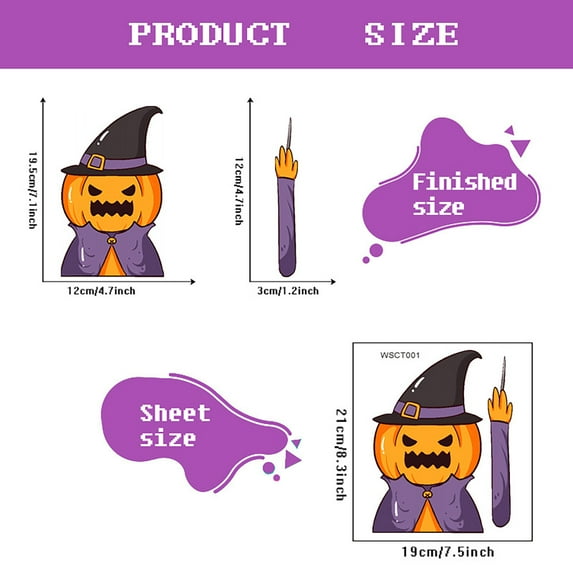 Zatoumnr Window Decal Halloween Wiper Decal Removable Car Style Rear Windshield Wiper Decal Decoration Holiday Funny Festival House Props Decor Party Supplies