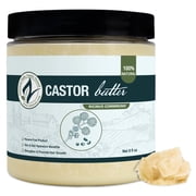 Zatural Castor Oil Body Butter - Organic Castor & Shea Butter for Skin Moisturizing & Hair Care, 8 oz