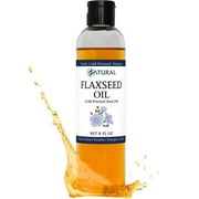 Zatural Flaxseed Oil – Pure, Cold-Pressed, Organic Flax Seeds, Packed with Omega-3, Vegan, Non-GMO (8oz)