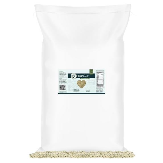 Zatural Organically Grown Hemp Hearts 100% Pure Hulled Hemp Seeds Raw Plant Based Proteins & Vegan Omegas (50 pounds)