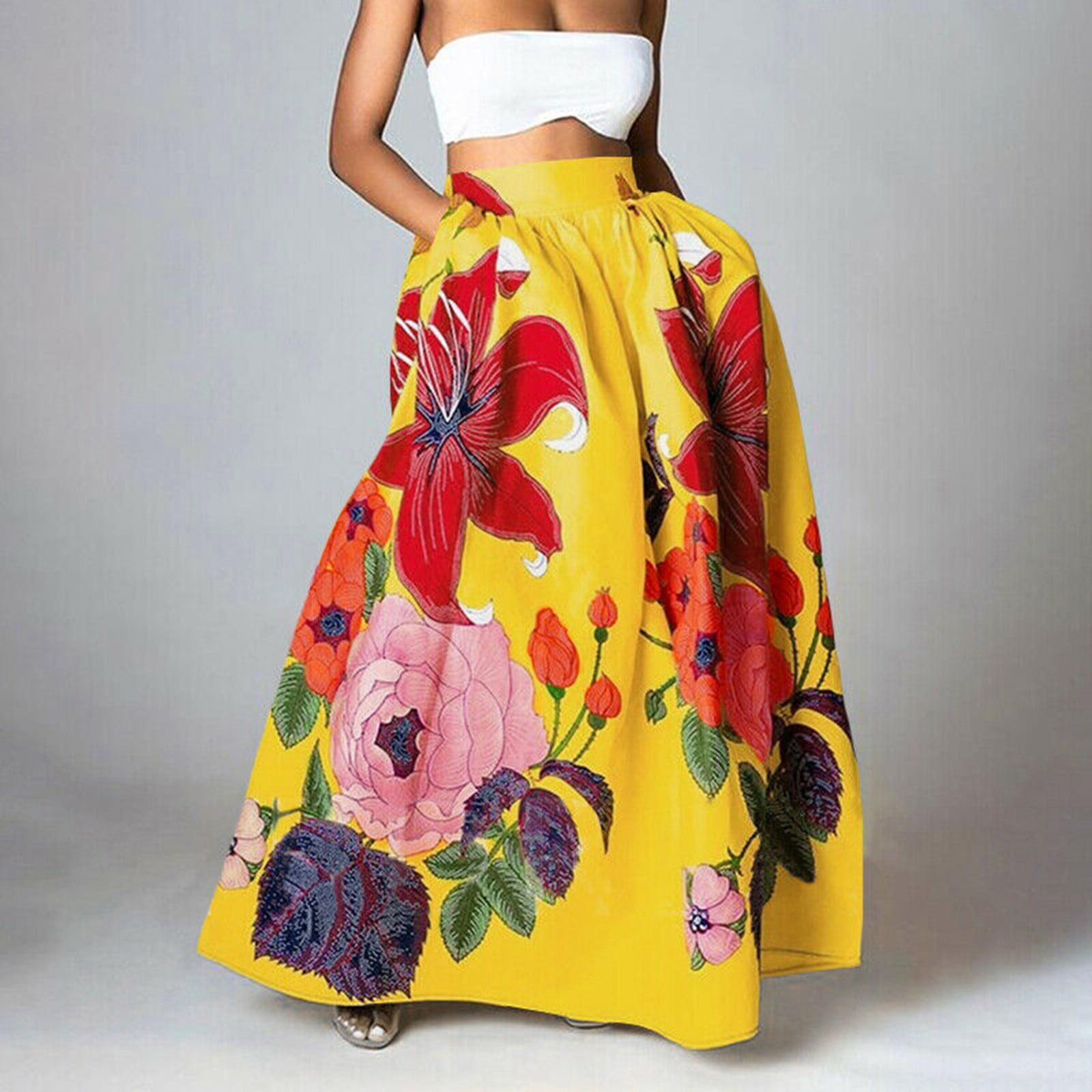 Floral Print Maxi Skirt for Women – Effortless Bohemian Style main image 1
