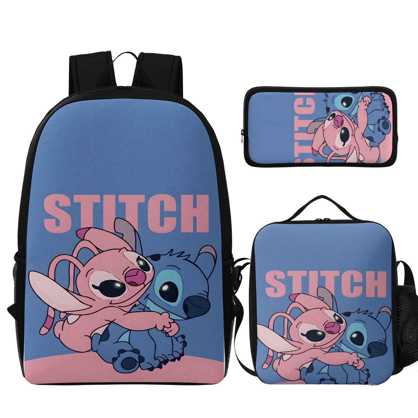 JunMallko Kit Cadeaux Anniversaire Stitch Pour Enfants - 12 Bracelets Slap + 12 Porte-clés + 50 Autocollants + 12 Sacs Cadeaux - Faveurs De Fête Inoubliables