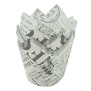 Cupcake Supplies Under $5 Dusknt Tulip Cake Paper Cups 50Pcs Natural ...