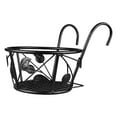 Zauma Clearance Flower Pots Planter Metal Art Hanging Basket Flower Pot