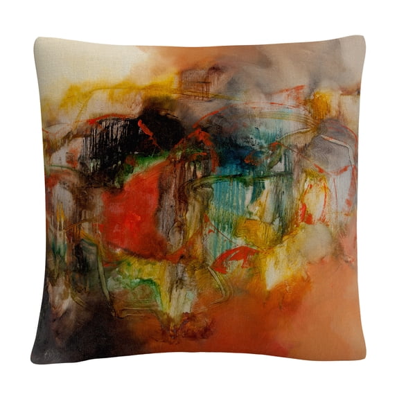 Zavaleta 'Abstract Vi' 16 X 16 Decorative Throw Pillow