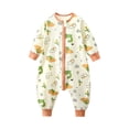 thumbnail image 1 of Zaveiop Toddler Baby Sleep Sack with Legs Cotton Wearable Blanket 2-Way Zipper Infant Boy Girl Sleeping Bag (6-12 Months, Light Yellow), 1 of 3