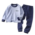 thumbnail image 1 of Zaveiop Unisex Toddler Baby Boy Girl Clothes Winter Long Sleeve Pullover and Pants 2Pcs Fall Outfits Set Size 1-2 Years, 1 of 5