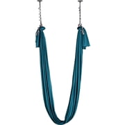 Zaverox 11 Yards Green Aerial Silk Yoga Swing Kit, 100gsm Nylon with Full Hardware & Guide for All Fitness Levels