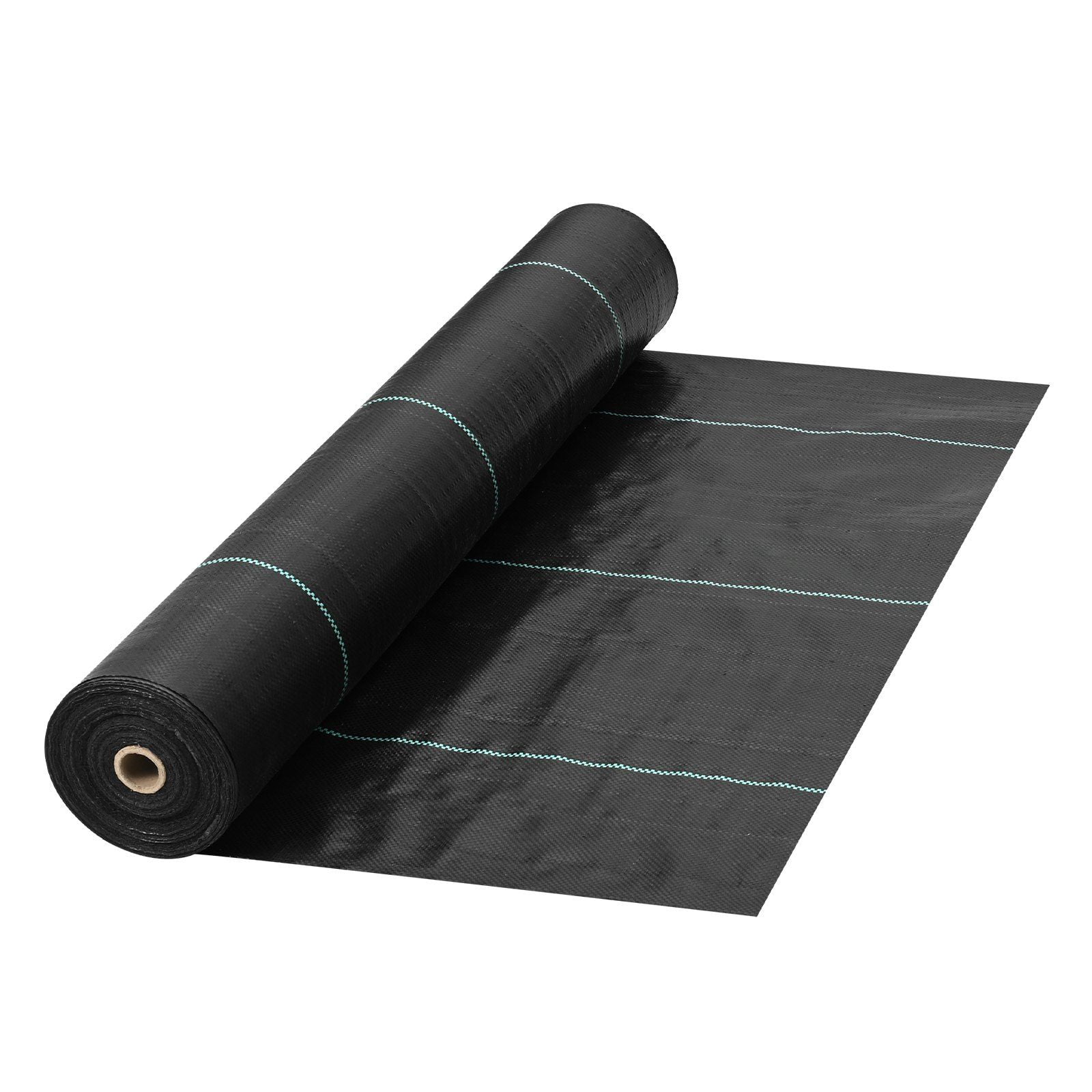 Zaverox 4ft x 300ft Heavy Duty 5.8OZ Woven Geotextile Weed Barrier Fabric, Black Cover Mat for Garden & Patio Grass Control