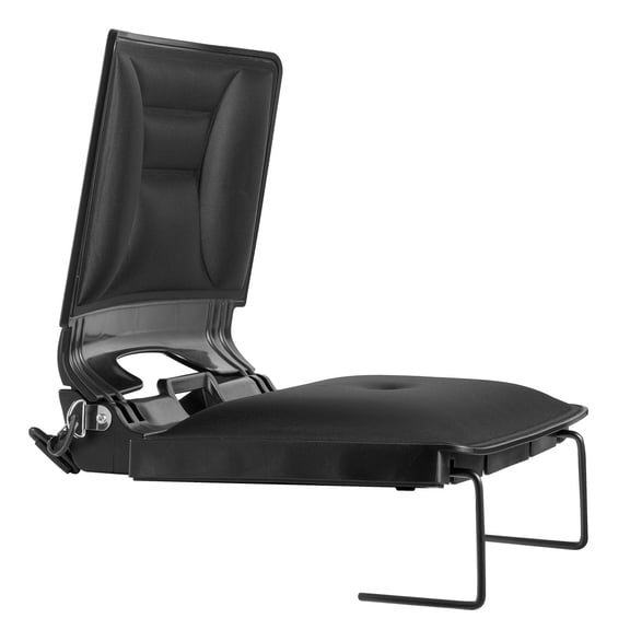 Zaverox Stadium Seat, Folding Bleacher Chair with Back Support and Thick Cushion, Padded Stadium Seat for Bleacher Includes Shoulder Strap, Hooks, Cup Holder, Lycra Material, Side Pocket, PP Material