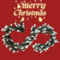 Zawou 1.8m Artificial Christmas Garland with Lights, Snow-Flocked Pinecones and Berries, Holiday Indoor and Outdoor Decor