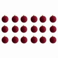 thumbnail image 1 of Zawou 12pcs 3.25-Inch Velvet Christmas Balls, Wine Red Hanging Ornaments for Christmas Tree, Baby Shower, and Holiday Party Decorations, 1 of 7