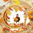 thumbnail image 1 of Zawou 16-Piece Thanksgiving Disposable Paper Plates Set, Festive Fall Pumpkin and Leaf Pattern Tableware for Parties, Harvest Dinners, and Seasonal Celebrations, 1 of 6