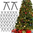 thumbnail image 1 of Zawou 36pc Black Velvet Christmas Tree Bow Decorations, Wreath and Tree Topper Ornaments for Holiday Home and Party, 1 of 7