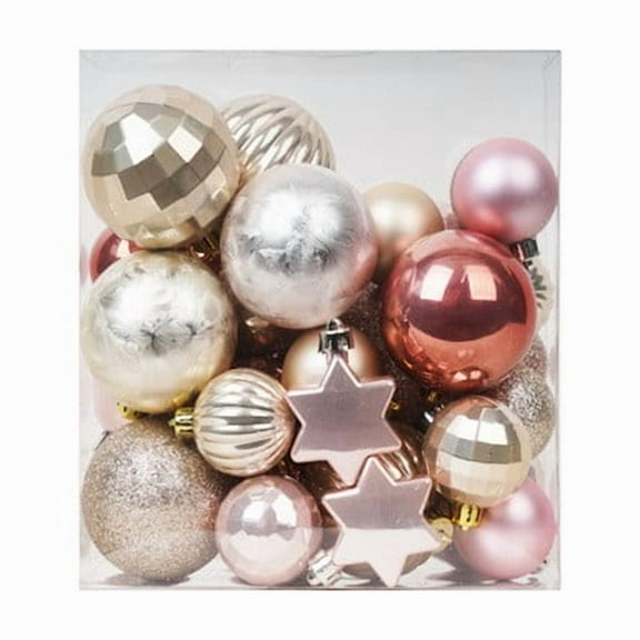 Zawou Christmas Decorative Balls Set with Vibrant Colors, Shatterproof Ornaments for Tree, Home, and Party Seasonal Celebrations