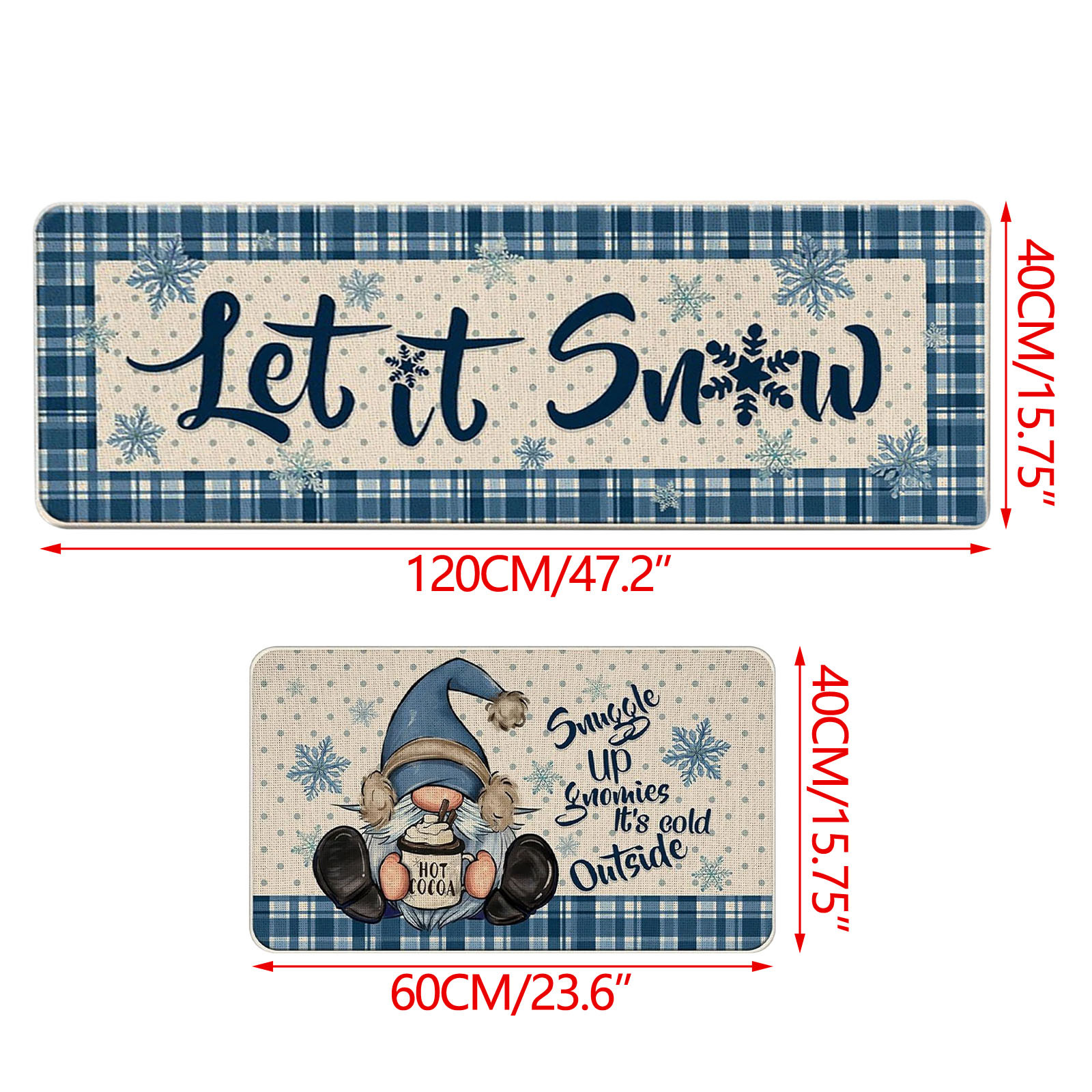 Zawou Deals Savings Clearance New 2024 Christmas Doormat Rug American