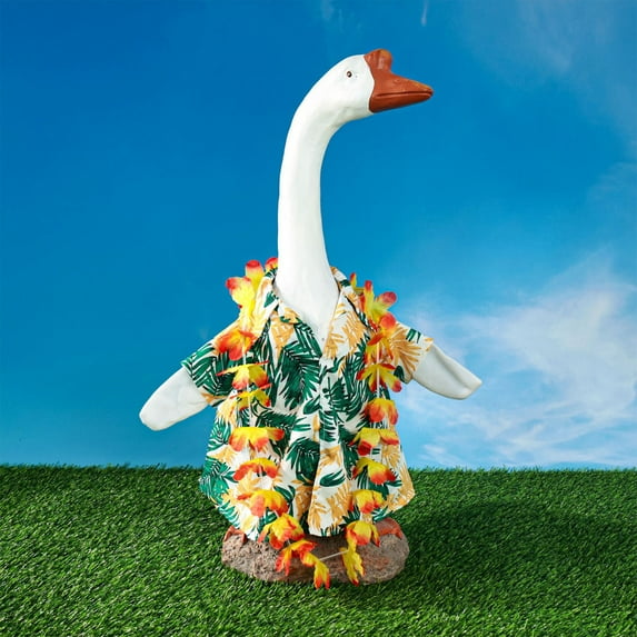 Zawou Fall Porch Goose Clothes for 23 Inch Lawn Goose Statue, Holiday Garden Costume Accessories for Outdoor Decoration