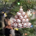 thumbnail image 1 of Zawou Funny Animal Christmas Tree Pendant - 2D Frog Ornament, Cute Festive Hanging Decoration for Holiday Parties, Home, and Tree Decor, 1 of 7