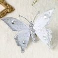 thumbnail image 1 of Zawou Gold Sparkling Butterfly Clip Ornament for Christmas Tree, Wedding, and Holiday Party Scene Decoration, Festive Home Accent and Creative Tree Accessory, 1 of 7