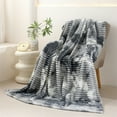 thumbnail image 1 of Zawou King Size Blue Velvet Blanket, Thick Warm Polyester Fleece Throw, Winter Bed and Sofa Cover, Nap Blanket, Travel Blanket, 200x230cm, 1 of 7