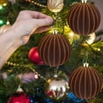thumbnail image 1 of Zawou Large 15CM Red Velvet Christmas Balls Set of 2, Flocking Hanging Ornaments for Christmas Tree Decoration and Festive Displays, 1 of 6