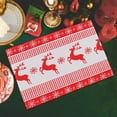 thumbnail image 1 of Zawou Multicolor Christmas Table Mats and Tablecloths, Waterproof, Durable Restaurant and Home Dining Holiday Decorations, 1 of 6