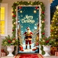 thumbnail image 1 of Zawou Santa Claus Christmas Door Curtain, 35x72 Inch Indoor Outdoor Banner, Holiday Decoration for Doors, Walls, and Party Settings, 1 of 6