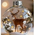 thumbnail image 1 of Zawou Wildlife Wonders Collection Crystal Glass Ornament, Vivid 3D Animal Christmas Decoration, Handcrafted Clear Animal Indoor Decoration Pendants Balls for Christmas, 1 of 5