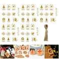 thumbnail image 1 of Zaxius 50PCS Paper Christmas Tags Christmas Tags Christmas Gift LabelsPaper Tags Christmas Cardstock Paper Labels With Natural String Brown Wrapping Paper, 1 of 8
