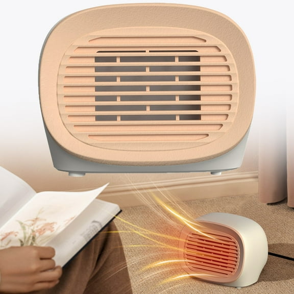 Zaxius Cute Desktop Heater For Home Quiet Portable Ceramic Fast Heating Heater Power Consumption Compact Saving Design Overheat Ideal For Dormitory Desktop Small Area Heating