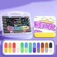 thumbnail image 1 of Zaxius Glitter Markers Pen 24 Glitter Colors Metallic Shimmer Marker Acrylic Paint Pens Outline Markers Metallic Gel Pens Ideal for Canvas, Paper, Glass, Ceramic, Wood, and Rock Acrylic Paint, 1 of 8