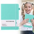 thumbnail image 1 of Zaxius Lined Journal Notebook for Work, A5 Medium Size (5.7'' x 8.4"), for Women Men Travelers Writing, Leather Hardcover, 100GSM Thick Paper, Daily Diary, Office Supplies, 1 of 8
