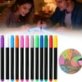 thumbnail image 1 of Zaxius Liquid Chalk Markers for Blackboard & Glass (Pack of 12, 7mm Reversible Tip) Extra Fine Tip Dry Erase Marker Washable Chalk Pens for Window, Bistro, Mirror, Car, Wall Calendar, 1 of 8
