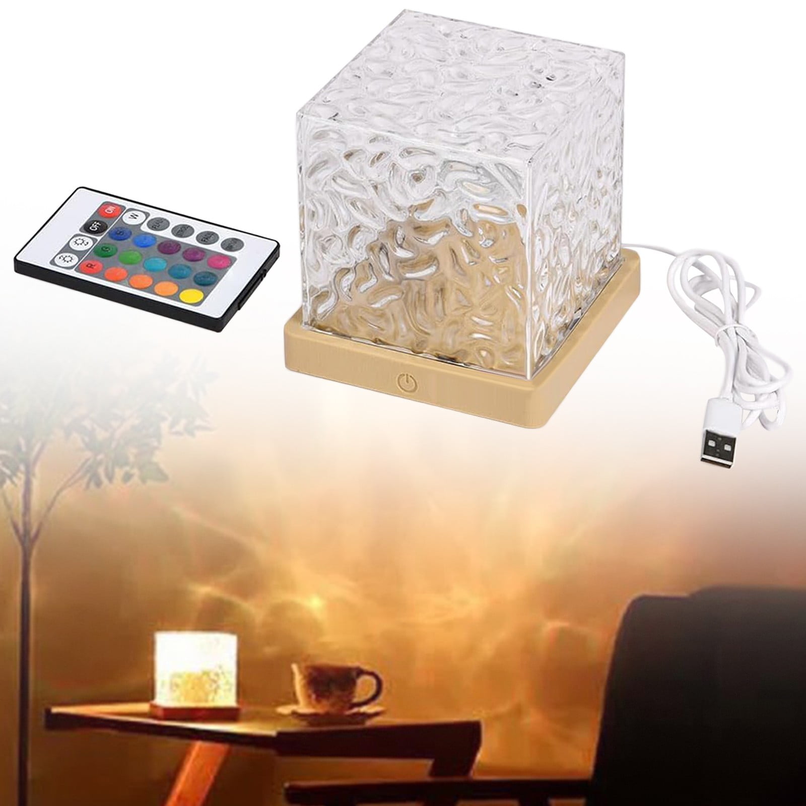 Zaxius Ocean Wave Projector Light 16 Colors Ocean Wave Light Projector Water Ripple Ambient Night Light With Remote Touch Control Aurora Projector Night Light(Remote Control)