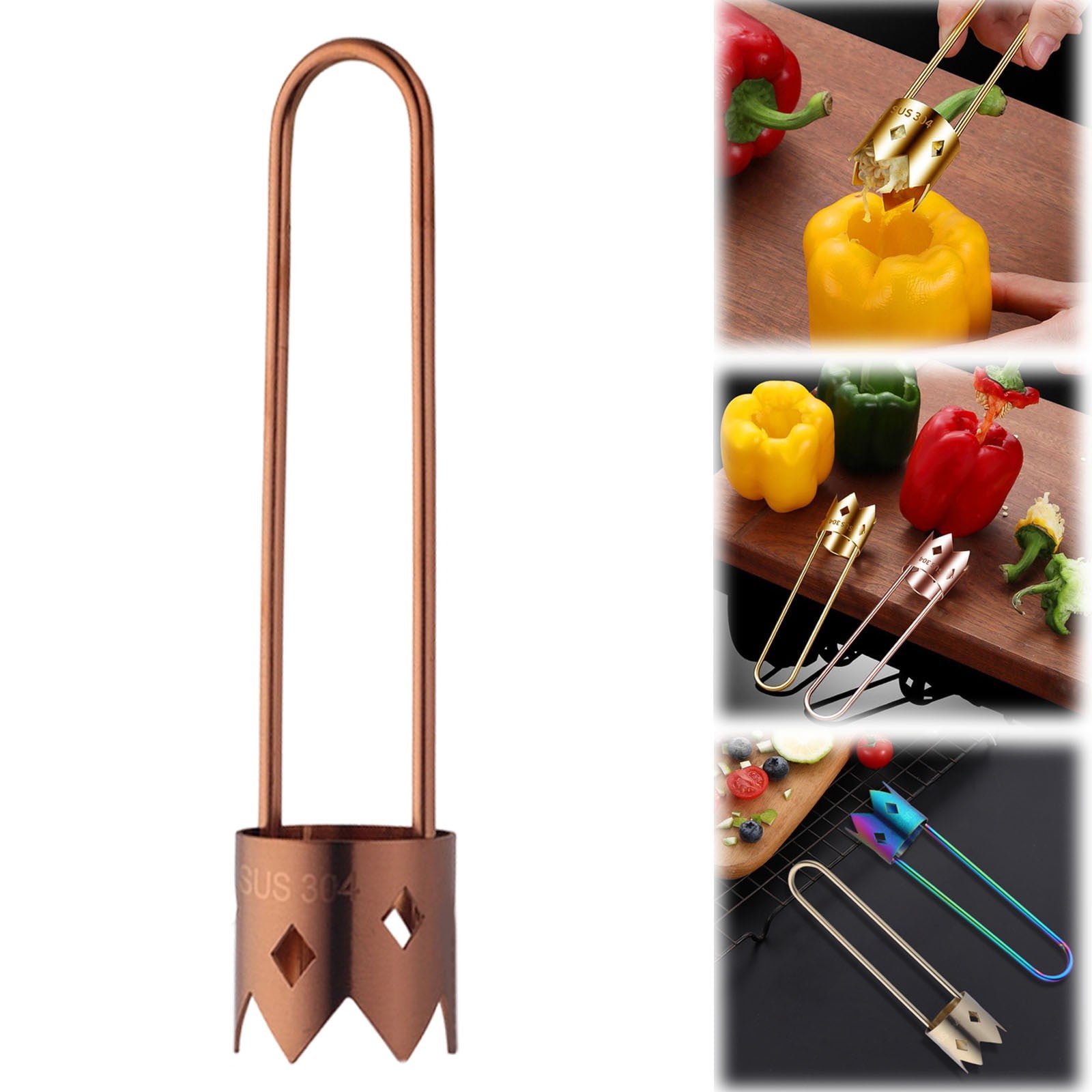 Zaxius Pepper Seed Corer Vegetable Corer Corer Tool Kitchen Fruit Corer ...