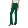 thumbnail image 1 of ZayWay Women's Stretch Bootcut Dress Pants with Pockets - Wear to Work - Ponte Treggings Kelly Green X-Large, 1 of 6