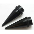 thumbnail image 1 of Zaya Body Jewelry Black Acrylic TAPERS EXPANDERS PAIRS - Size=9/16", 1 of 2