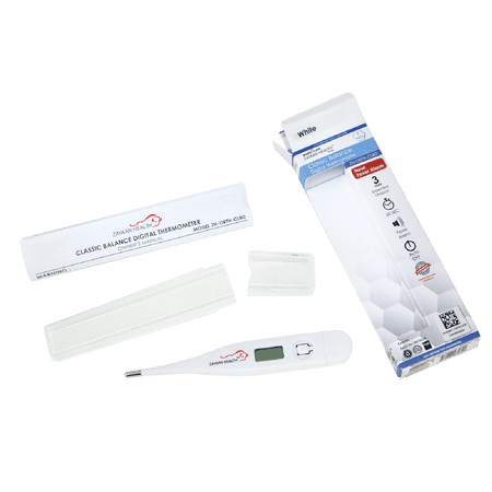 Zayaan Health Classic Balance Digital Thermometer, High Accuracy, Water Resistant, White