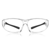 PrimeX Anti-Fog Over Glass Safety Glasses, Clear Polycarbonate Lens and Black Temple, 1-Pack, Anti-Scratch & UV Protection ANSI Z87.1