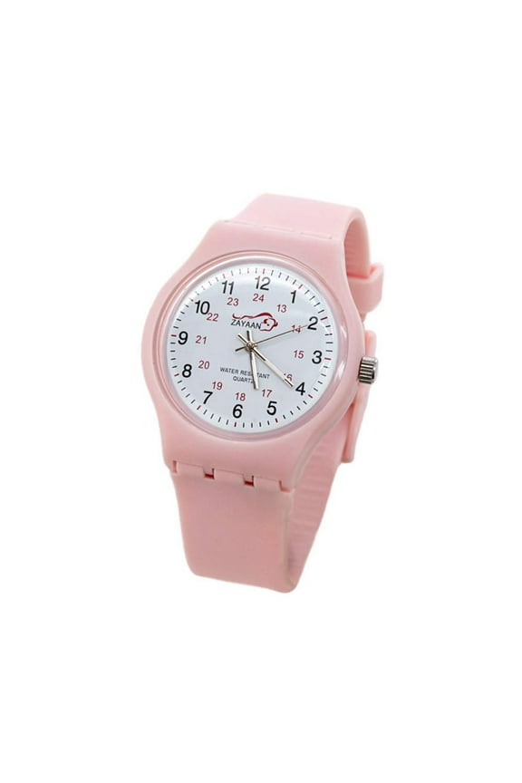 Zayaan Health Scrub Wear Classic Balance Medical Watch, Water Resistant, Pink (Pack of 1)