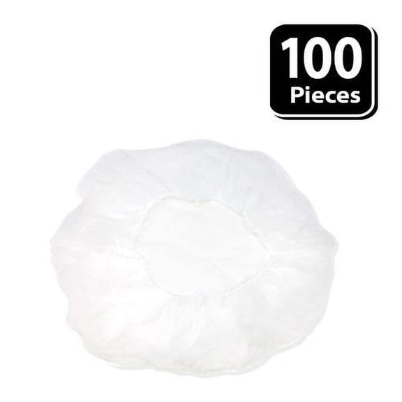 Zayaan Health Ultranet Anti Microbial 24" Invisible Hair Nets, White (Pack of 100)