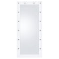 thumbnail image 1 of Zayan 32 x 71 Inch Floor Mirror LED Lighting White Gloss, 1 of 12