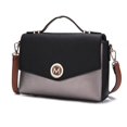thumbnail image 1 of Zayla Color Block Vegan Leather Women's Shoulder Handbag, 1 of 1