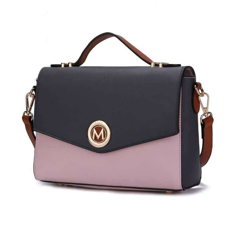 LOYALTY 花菜 Zayla Color Block Vegan Leather Womens Shoulder bag by Mia K