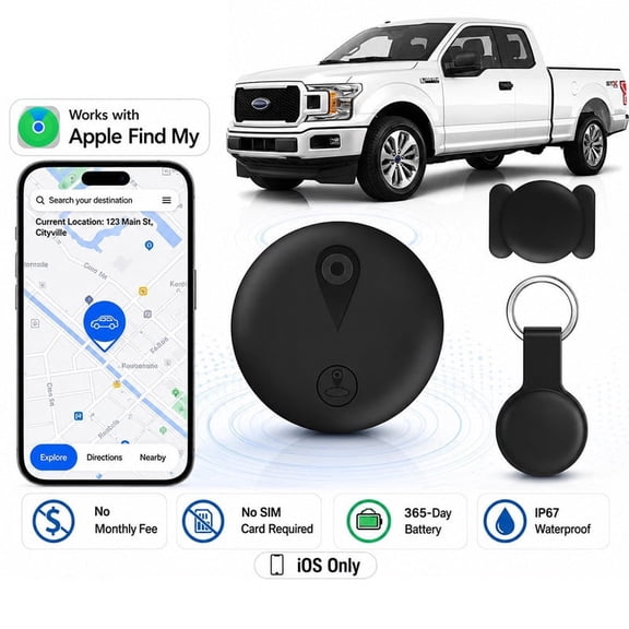 Zayman GPS Car Tracker for Vehicles Magnetic Car Tracking Device Mini Hidden for iPhone/IOS, , Reusable Anti-Lost Locator Tracker